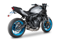 SPARK GRID-O Edelstahl Komplettanlage &ndash; Yamaha MT-07, XSR 700, R7 (21&ndash;26) &ndash; Euro 5/5+ homologiert